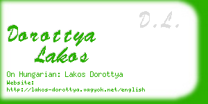 dorottya lakos business card